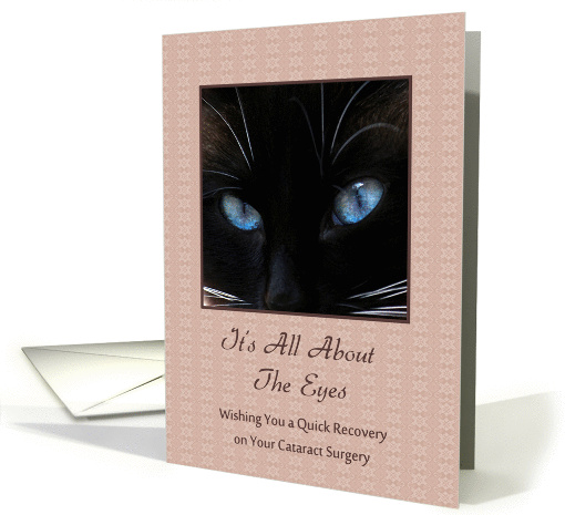 Cataract Surgery - Quick Recovery - Eyes - Siamese Cat card (834327)