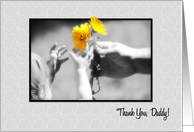Thank You Daddy - Flowers from Father - Gerbera Daisies card