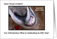 Orthodontics Office 25th Anniversary - Open House Invitation - Goat card