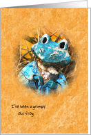 Cute Little Frog Prince - Let’s Kiss And Make Up - Customizable Text card
