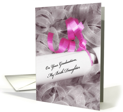 Girly Graduation Congratulations For Birth Daughter With... (929488)
