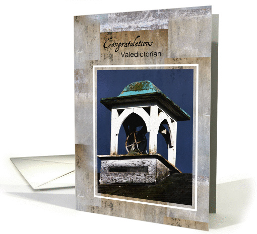 Congratualations Valedictorian, Old School House Bell card (933030)