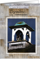 Congratualations Valedictorian, Old School House Bell card