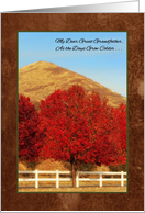 Autumn Greetings Thinking of You Grandfather Warms My Heart card