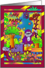 Party Invitation Colorful Jungle Animals card
