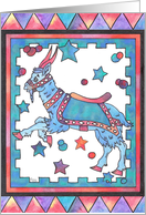 general greeting card/ leaping Goat card