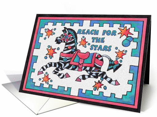 Zebra, Reach for theStars card (804937)