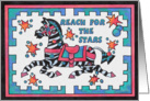 Zebra, Reach for theStars card