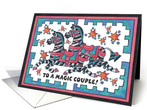 ZEBRA, Magic Couple Happy Anniversary card (805491)