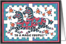 ZEBRA, Magic Couple Happy Anniversary card