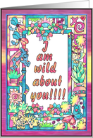 Jungle Frame, wild about you card