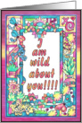 Jungle Frame, wild about you card