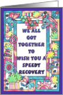 Jungle Frame from us all, get better soon card