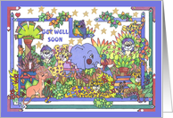 Elephant Jungle, get well soon card