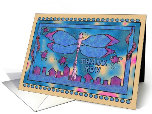 Dragonfly Thank you for your support card (806902)