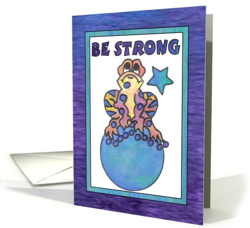 Blue Moon Baby Frog (Be Strong) card (807098)