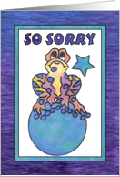 Blue Moon Baby Frog (so sorry) card