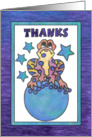 Blue Moon Baby Frog (thank you) card