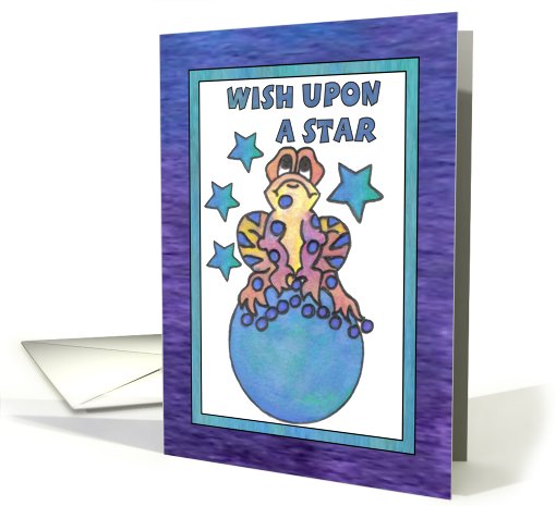 Blue Moon Baby Frog (WISH UPON A STAR) card (807104)