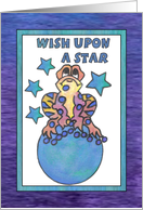 Blue Moon Baby Frog (WISH UPON A STAR) card