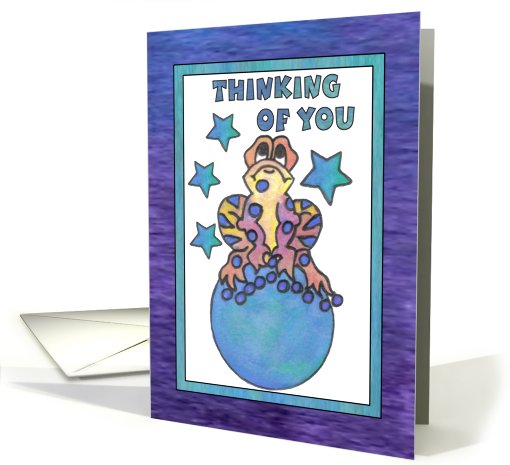 Blue Moon Baby Frog Greetings (thinking of you) card (807106)