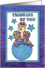 Blue Moon Baby Frog Greetings (thinking of you) card