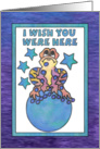 Blue Moon Baby Frog Greetings (wish you were here) card