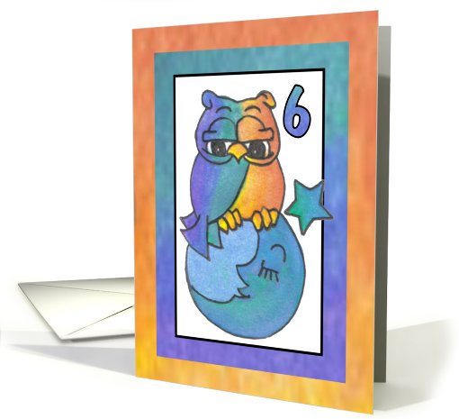 Blue Moon Collection, Happy Birthday 6yr old card (807328)