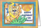 Little Lion, Happy Birthday lil fella card
