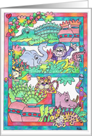 Jungle Fun, Party Invitation card