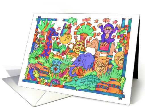 The Mighty Jungle Again, Happy Birthday card (810387)