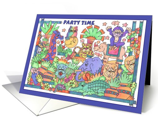 The Mighty Jungle, Party Time! You are invited. card (810391)