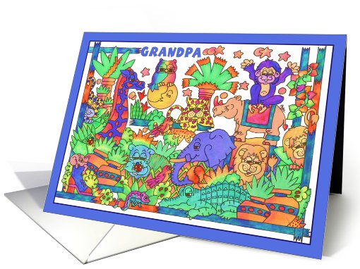 The Mighty Jungle,Birthday Grandpa, from your lil monkey card (810395)