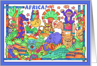 The Mighty Jungle,Happy Travels to Africa card