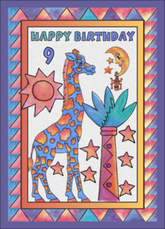 Blue Giraffe, Happy...