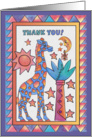 Blue Giraffe, Thank you card