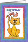 Yellow Moon Cat, Get Well card