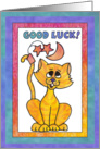 Yellow Moon Cat, Good Luck card