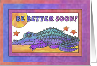Purple Crocodile, Be Better Soon card