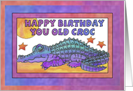 Purple Croc, Happy Birthday you old Croc card