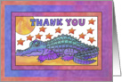 Purple Crocodile, Thank you card