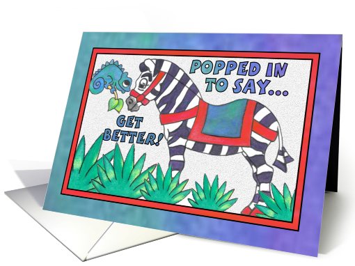 Little Zebra and Chameleon, Get Better card (815337)