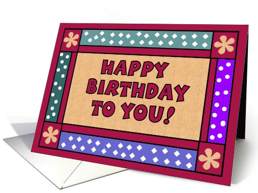 Happy Birthday, general blank birthday greeting card (822130)