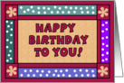 Happy Birthday, general blank birthday greeting card