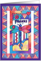 THANKS! Dragonfly Greeting card