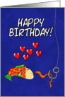 Birthday Love Humor Soul Mate Fish and Bait card