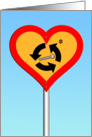 Fun Love - Heart Sign with Screw card