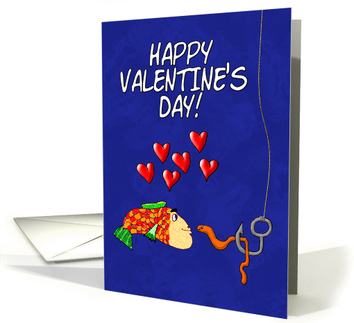 Happy Valentine's Day Humor Soul Mate Fish and Bait card (1187196)