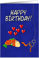 Birthday Love Humor Soul Mate Fish and Bait card