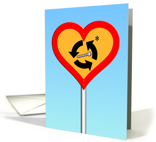 Fun Love - Heart Sign with Screw card (834472)